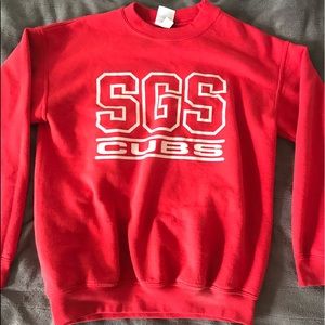 red sgs clubs sweat shirt